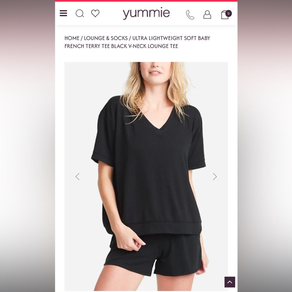 Classic Black V-Neck Women's Tee